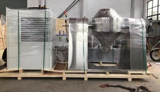 0.75kw -15kw เครื่องผสมอุตสาหกรรม 5000L เครื่องเป่าสูญญากาศกรวยคู่แบบหมุน