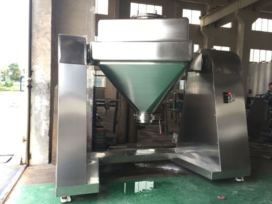 เครื่องผสมอุตสาหกรรมขนาดใหญ่ 1.5kw-22kw เครื่องผสมกรวยสี่เหลี่ยมสำหรับอาหาร / สารเคมี