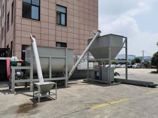 WLDH แนวนอน Ribbon Blender Mixer 250L-10000L Double Helix Ribbon Blender