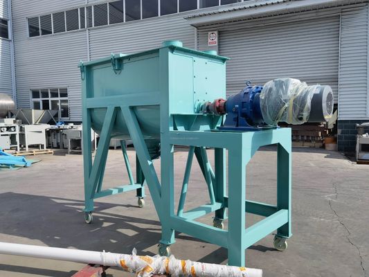 WLDH แนวนอน Ribbon Blender Mixer 250L-10000L Double Helix Ribbon Blender